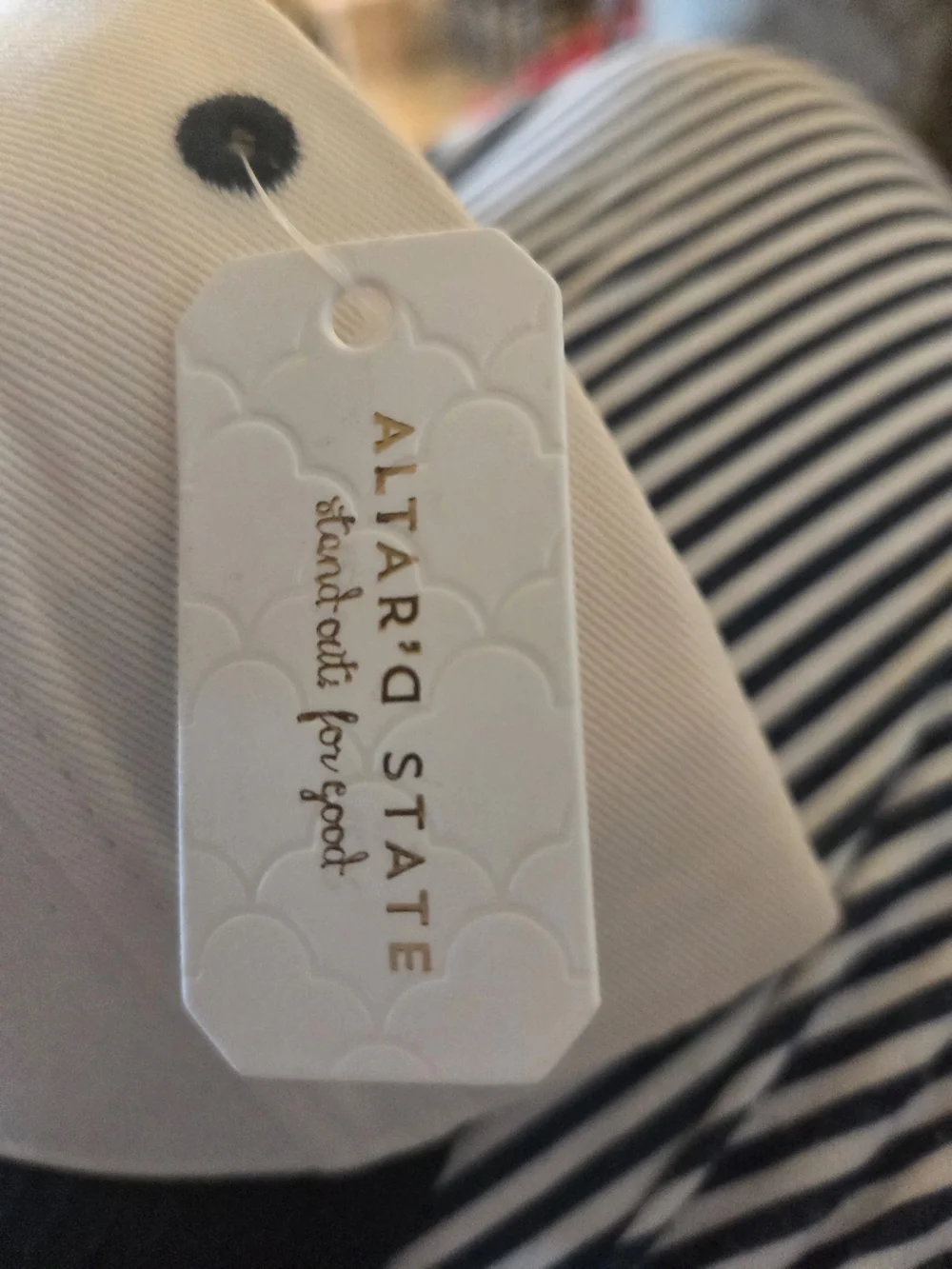 Altar'd State Cream and Black 'Sorry About My Husband' Baseball Cap - Picture 4 of 5